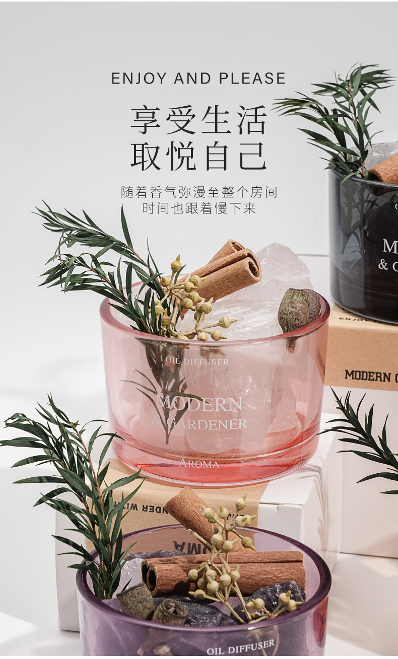 无火香薰扩香石香薰石晶石香薰精油家用室内无火熏香房间卧室摆件详情6