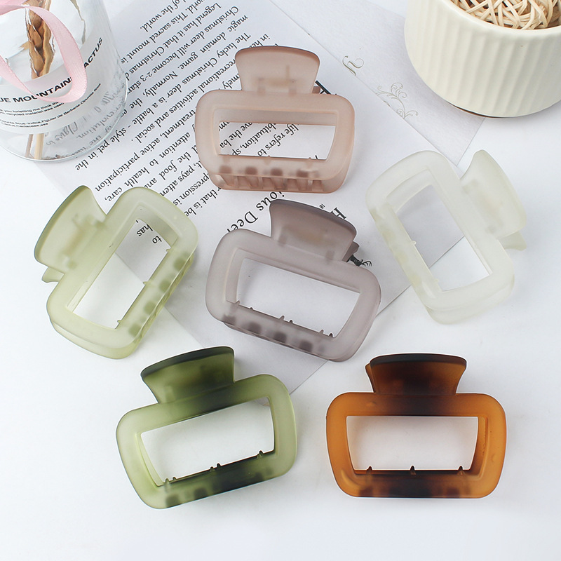 Instagram Geometric Cutout Hairpin Personality Trend Back Head Hairpin Shark Clip Grab Clip Fashion Commuter Hair Accessories Specification drawing