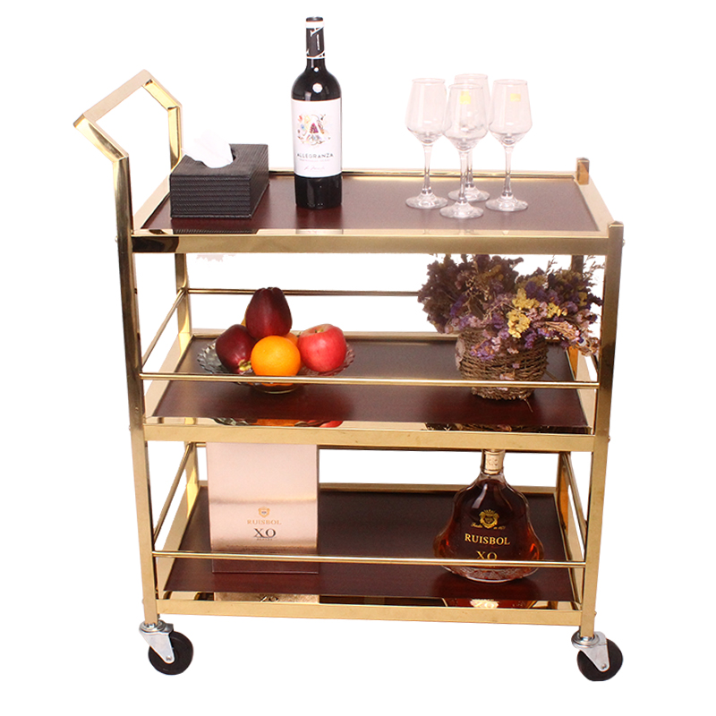 Beverage cart, hotel restaurant dining cart, trolley, birthday cake, snacks, pastries, tea, food delivery, 4S service trolley
