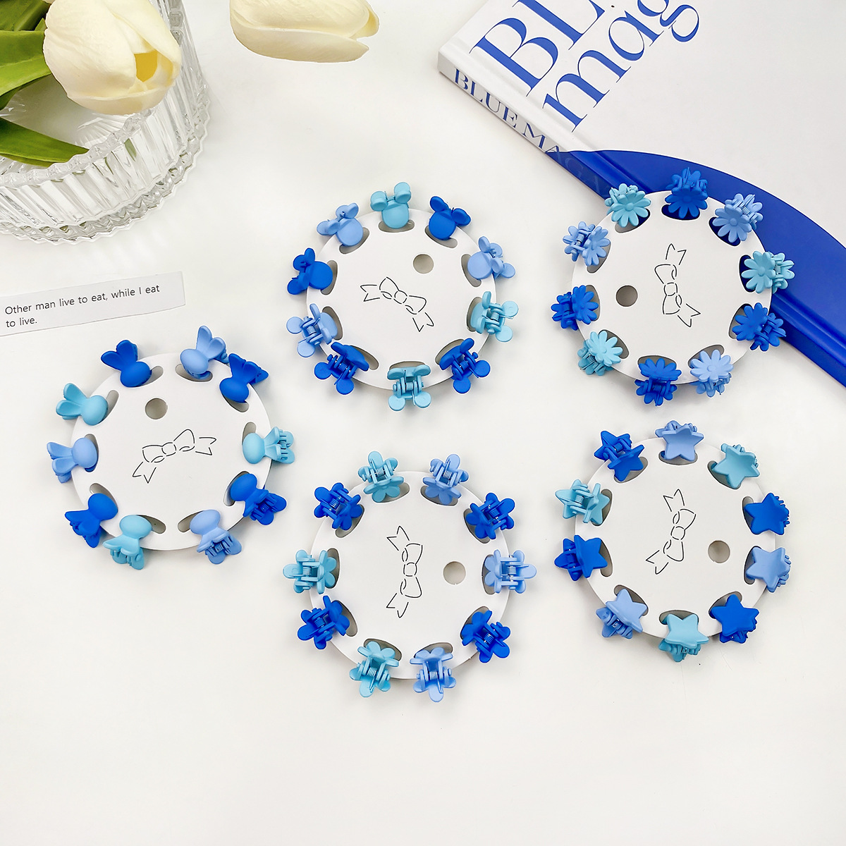 10-piece set of colorful mini grappling clips, high-end hair clips, sweet Korean style braided hair clips, children's hair accessories wholesale Specification image