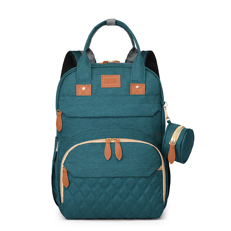Cross-Border Explosive Backpack Multi-Functional Mommy Bag Advanced Maternal And Infant Bed Bag Travel Large Capacity Thermal Backpack
