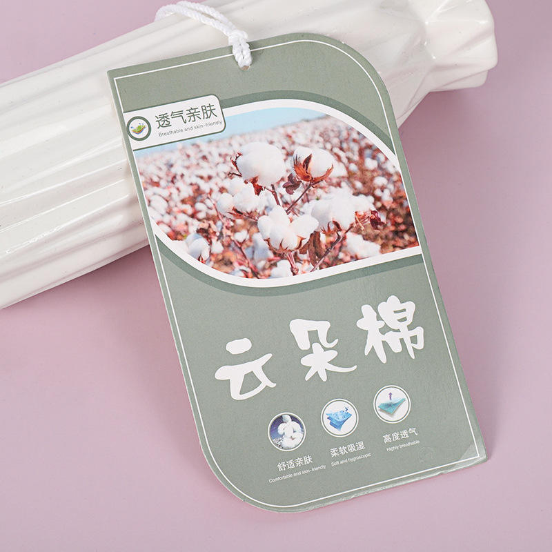 Clothing Tag General Women's Trademark Listing Children's Clothing Tag Tag Multi-Style Tag Factory Wholesale Application Scenario