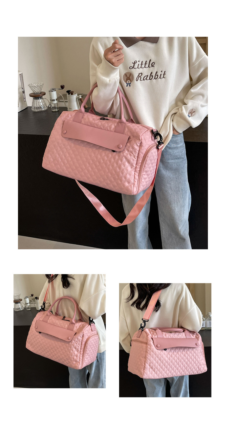 新款旅行包短途出差行李包女大容量运动健身包女士单肩斜挎手提包详情14