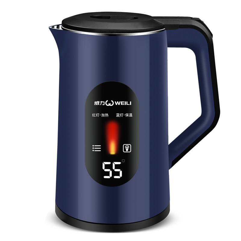 Wanlida Electric Kettle Household Thermal Insulation Kettle Automatic Power Off 3L Large Capacity Kettle Factory Straight Hair Item Picture