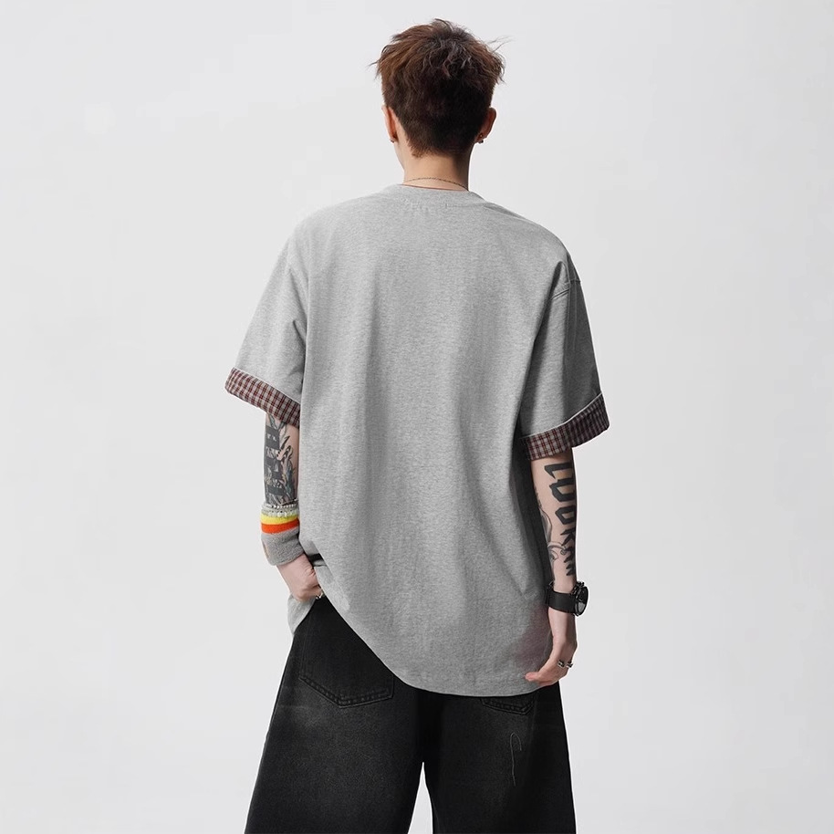 Customized custom-made couple T-shirts with graffiti print designs from Yugoslavia based on provided samples. Super factory details Picture