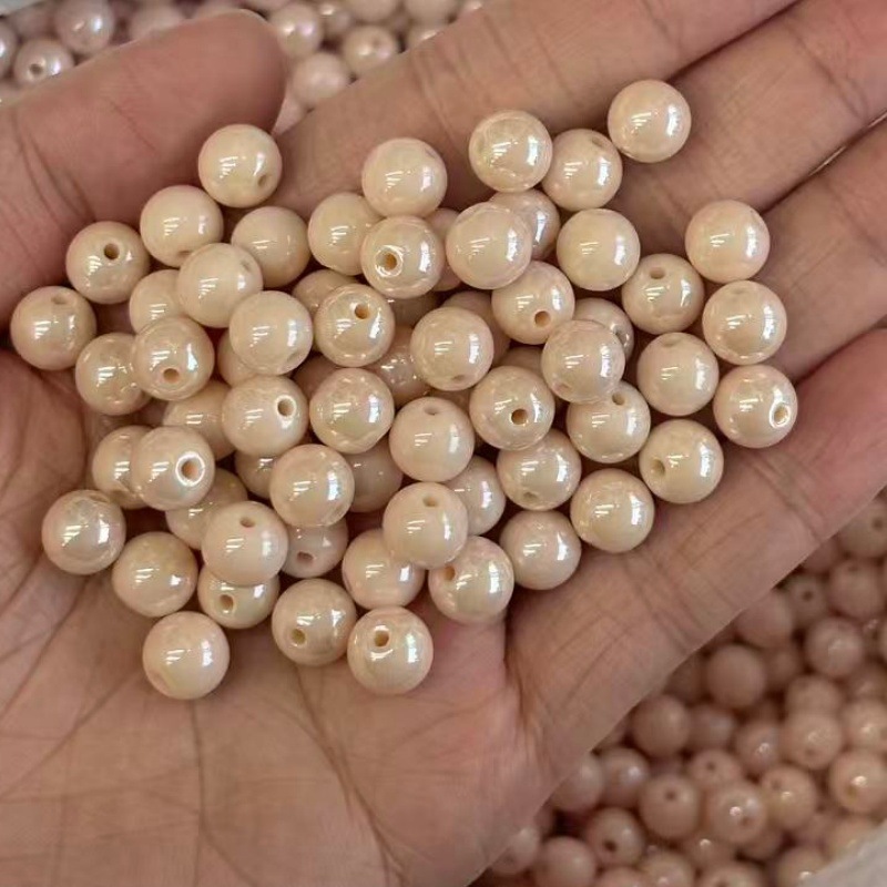 New 8mm round bead colorful Tourmaline beads diy gift bracelets, necklaces, mobile phone chains, clothing accessories details Picture