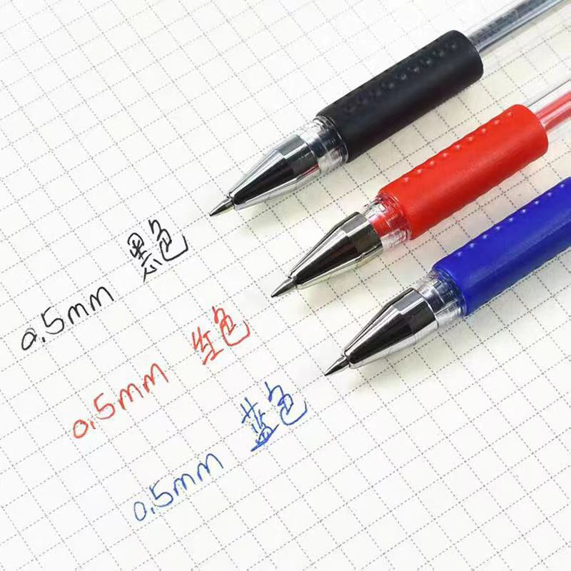 乐炫007中性笔0.5黑色签字笔子弹头中性笔黑色水笔办公用品YL002-007详情图3
