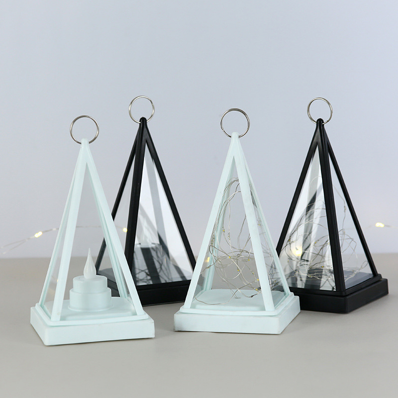 Cross-border new Christmas decorations, wind lamp, candlesti Application Scenario