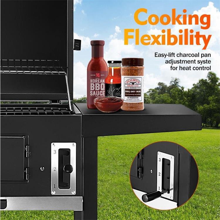 bbq grill for home outdoor patio can be raised and lowered with barbecue grill Application Scenario