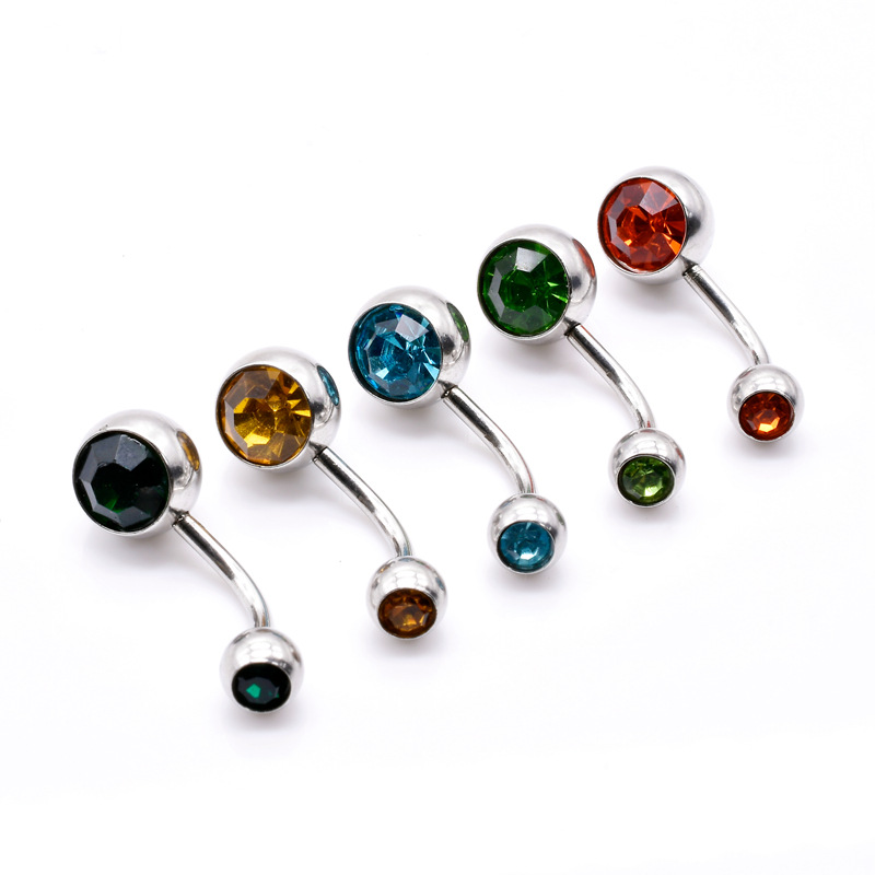 银脐钉/半孔软陶钻球/托盘/金属饰品产品图