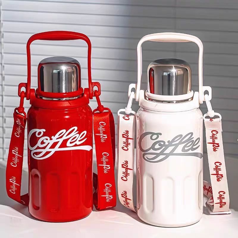 316 stainless steel cup, high appearance level, large-capacity water cup, portable sports water bottle, tea-water separation insulated cup Specification image
