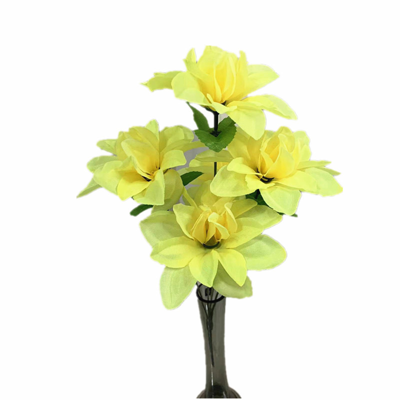Single dried flower, silk flower, artificial flower bouquet, living room plastic artificial flower decorative item, flower arrangement, fence flower, sunflower, Daisy Item Picture