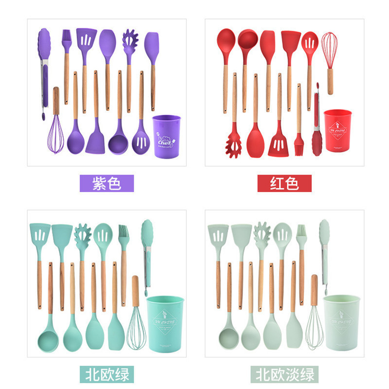 三合一削皮器/切蛋器/厨房/木柄硅胶勺/木柄硅胶厨具产品图