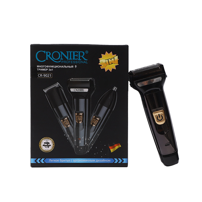 CRONIER/CR-9021/鼻毛器理发剪剃须刀三合一/家用男士剃胡刀产品图