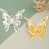 Double-layer three-dimensional butterfly flower piece iron sheet ancient-style Hanfu headwear material diy handcrafted accessory wholesale Specification image