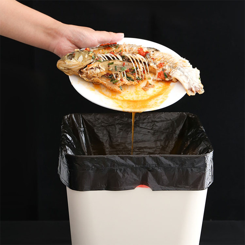 垃圾袋抽绳式家用加厚手提式带提手实惠装拉提圾圾塑料袋办公室用详情图2