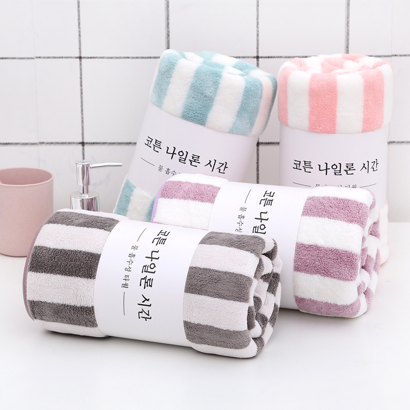 【LOVELY HOME】【 Hold Jia 】 Waist seal wide strip warp braided edge bath towel Extra thick adult bath towel Solid color high-density coral velvet gift Application Scenario