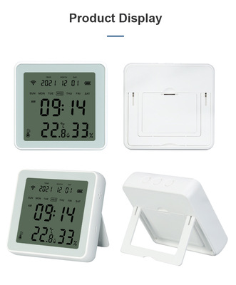 tuya Indoor Doodle Bluetooth Smart with backlit alarm temperature and humidity sensor Application Scenario