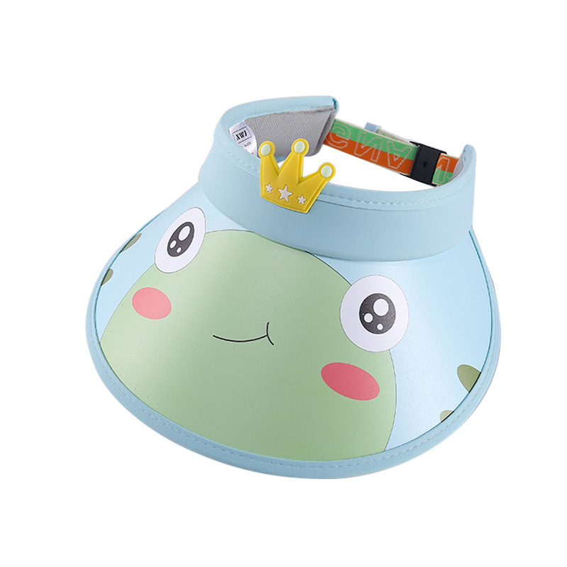 Summer children's open-top hats for outdoor sun protection, fashionable cartoon sun protection hats with cute patterns, full face sun protection, in stock and available for shipment Item Picture
