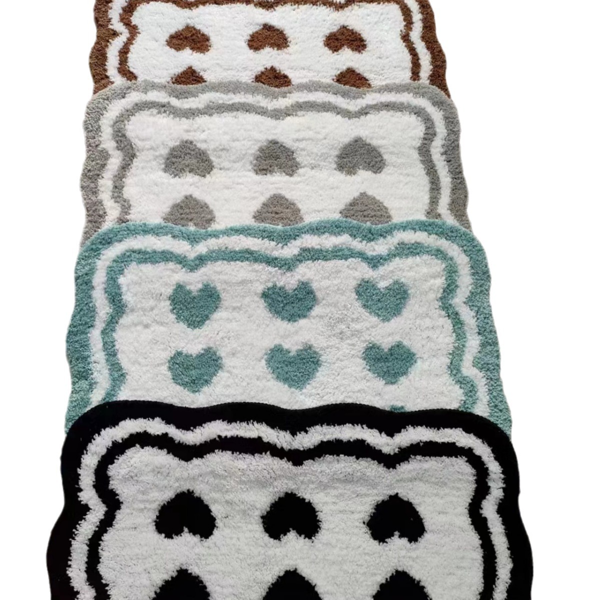 Factory direct sales, wholesale and export of bathroom and toilet door carpets, water-absorbing and anti-slip MATS, floor MATS and door MATS details Picture