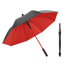 全纤维高尔夫伞自动开长柄伞大号弯柄直杆雨伞商务双人礼品广告伞详情8