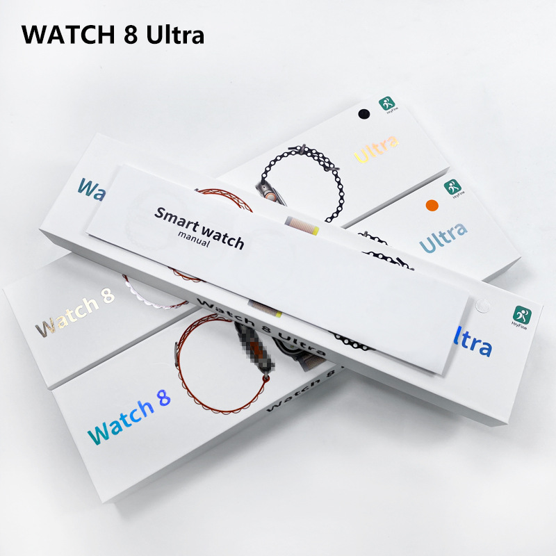 现货工厂watch8 ULTAR蓝牙通话手表 NFC运动1.91大屏无线充S8手环图