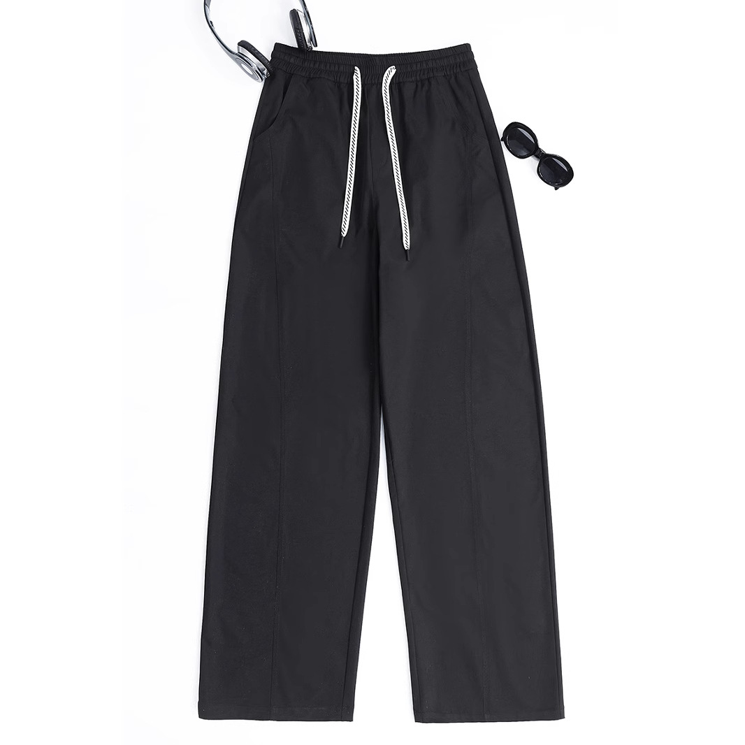 阔腿裤女弯刀裤三本针香蕉裤高腰垂感镰刀裤子女2025春季新款