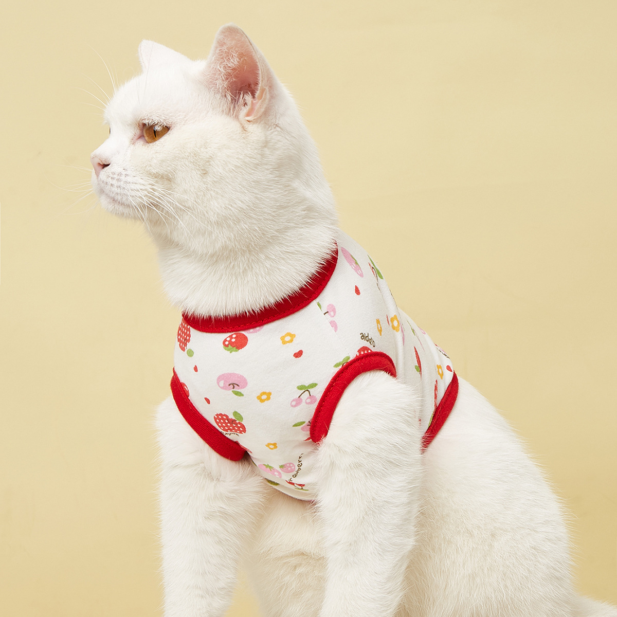 T新款可爱卡通无袖宠物春夏清凉舒适狗猫背心衣马甲纯棉宠物衣服