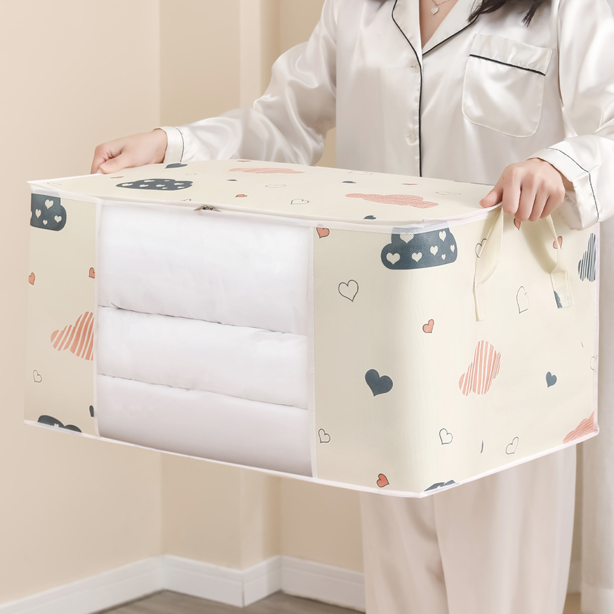 【 Comprehensive Collection of Storage Bags 】 Clothes and quilts storage bags, thickened peva large-capacity dust-proof bags for household use Application Scenario