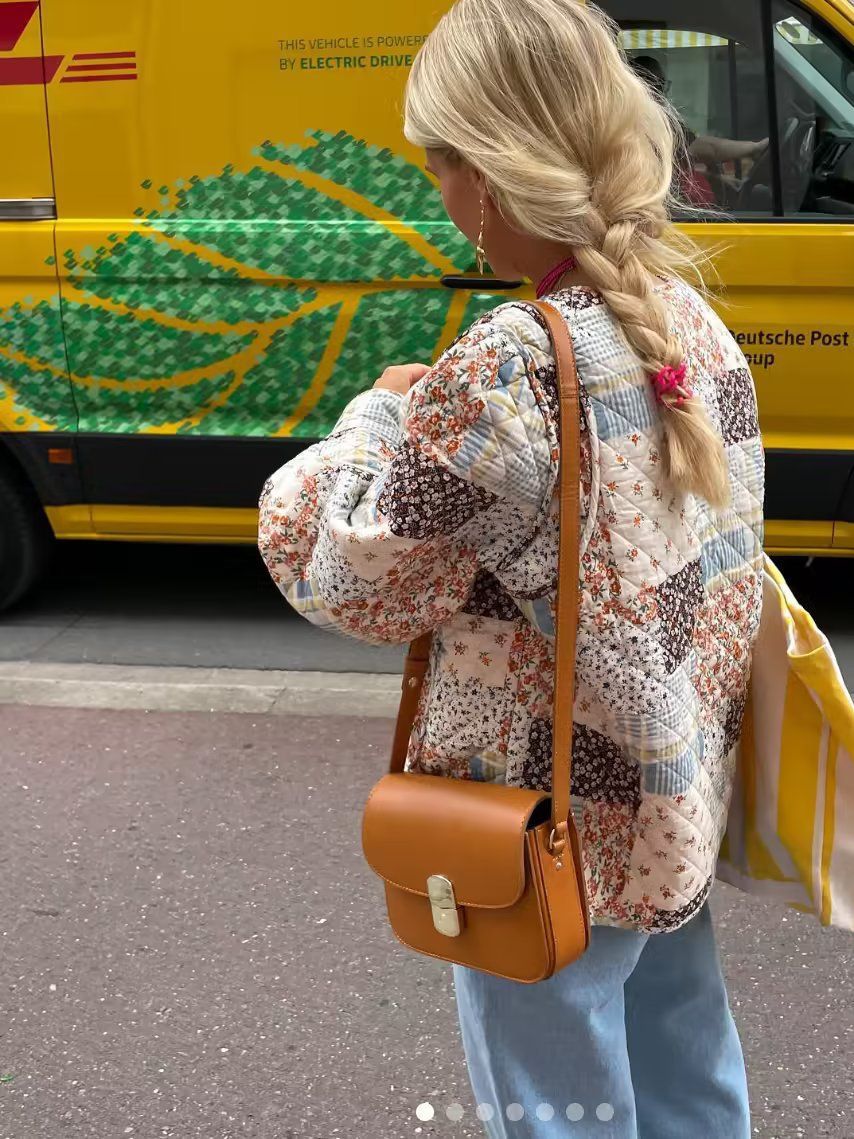 Cross-Border E-Commerce.zr Europe And The United States Printed Vintage Cotton-Coated Coat Masson Express Foreign Trade Women Chen5756 details Picture