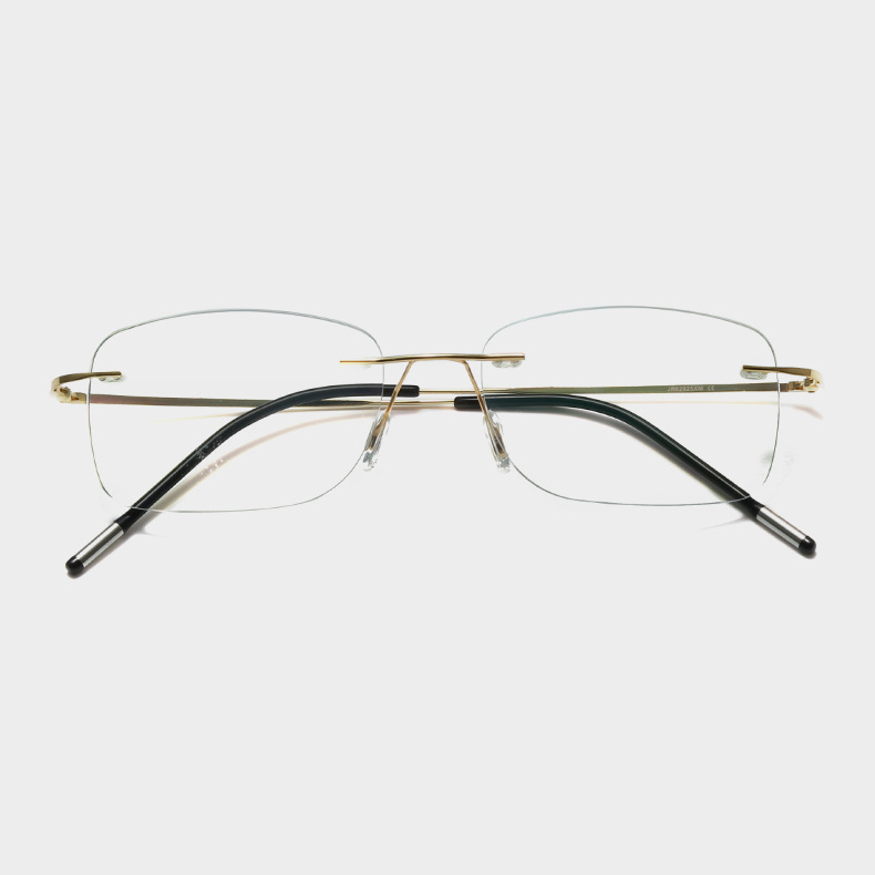Recommended ultra-light reading glasses, anti-blue light frameless edge-cut glasses, reading metal frames, fashionable and elegant for both men and women Specification image