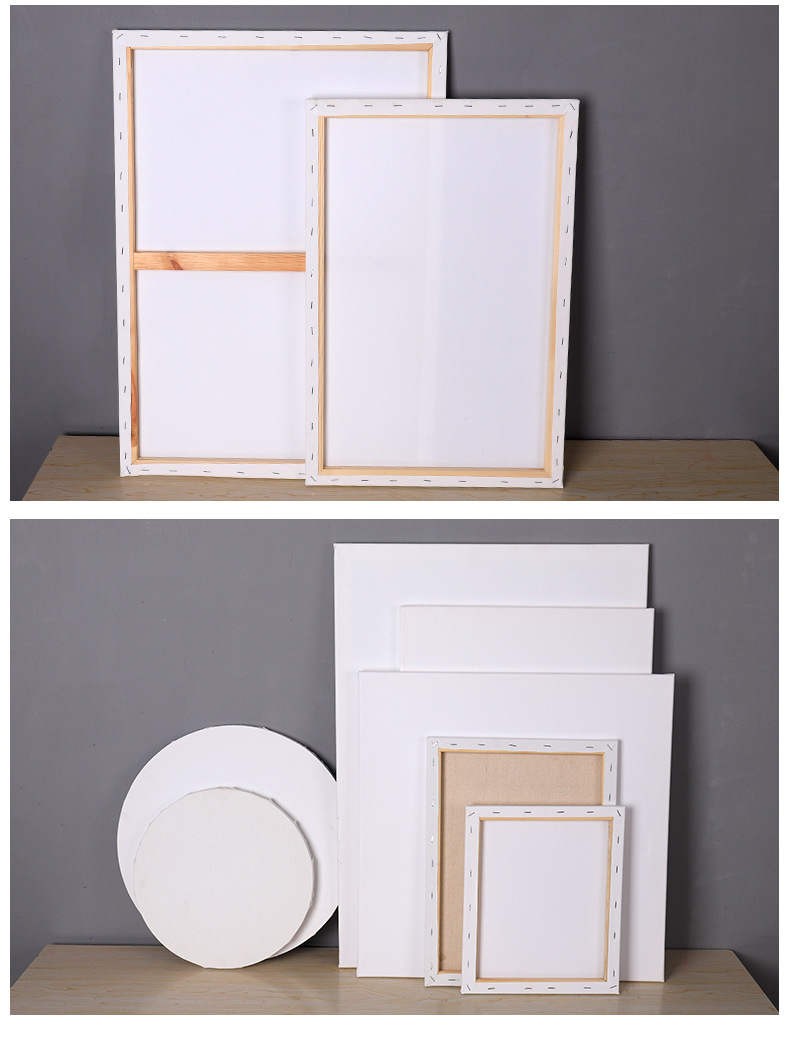 【 Oil Painting Frame 】 Canvas frame, special oil painting frame for art students, cotton fabric, linen, acrylic diy drawing board, wholesale oil painting board pic 12