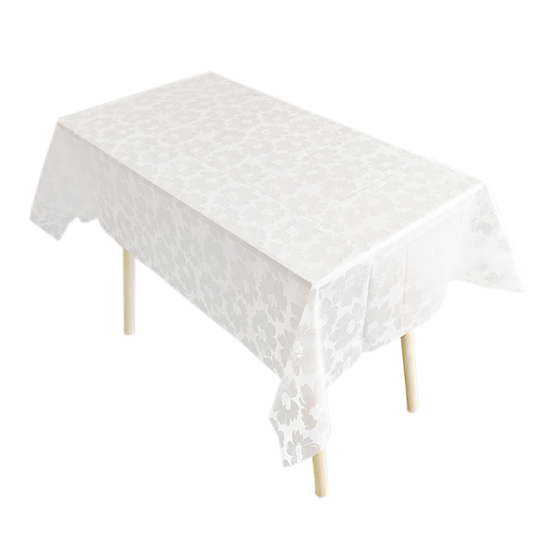 Disposable tablecloth Rectangular small fresh printed plastic waterproof tablecloth Home hotel restaurant square round table Item Picture