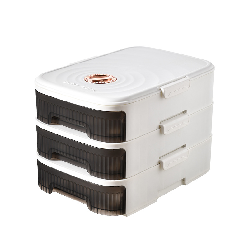 Refrigerator Egg Storage Box Drawer Type Automatic Rolling Food Grade Household Kitchen Storage And Finishing Device Item Picture