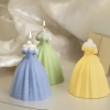 diy scented candles, plaster molds, princess dresses, wedding gowns, puffy evening gowns, cakes, silicone molds, handicrafts, ornaments, handicrafts Application Scenario