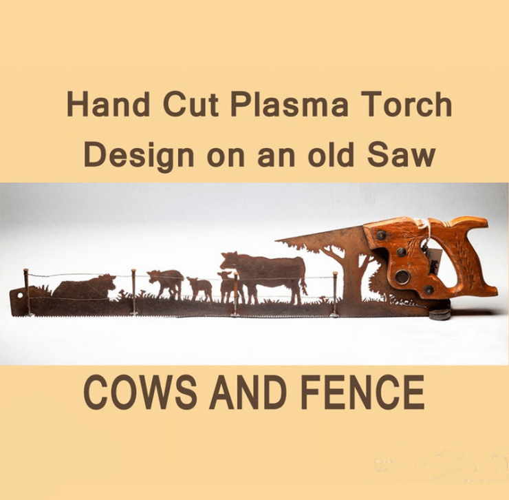 跨境Cut H Saw Metal Art金属艺术麋鹿牛汽车手切割手锯