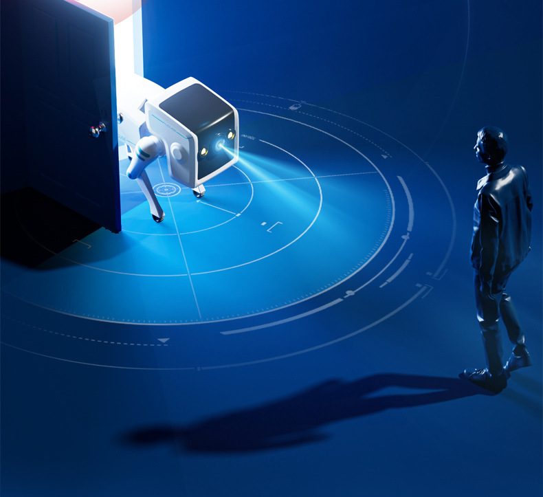 Wireless wifi dual-eye robot dog camera, 2-megapixel motion detection night vision surveillance camera pic 19