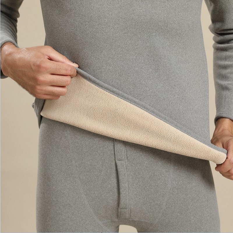【 900G 】 Wholesale Warm Underwear Male Lamb Wool Super Thick Set Winter Plus Wool Thick Underwear For Middle-Aged And Elderly Women Specification drawing