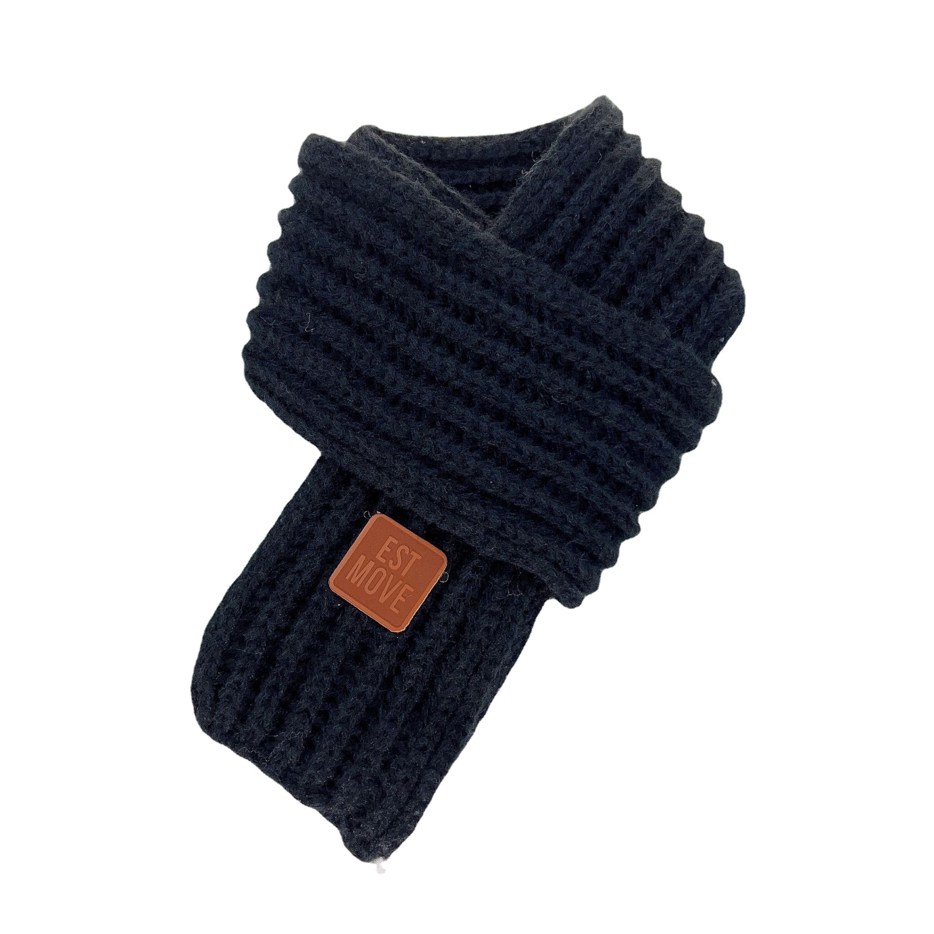 Ins Korean Version Of Children's Knitted Scarf Winter Solid Color Warm Wool Baby Boys And Girls Korean Baby Neck Neck Tide Item Picture