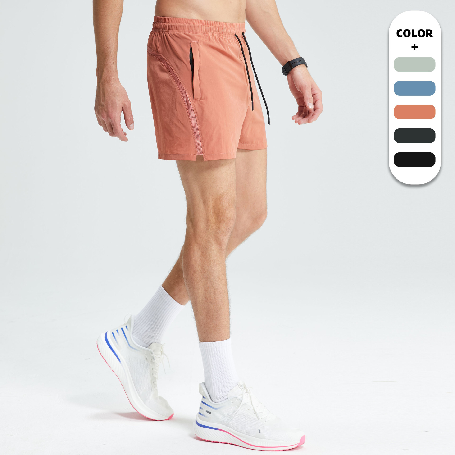 Solid color quick-drying running shorts training pants thumbnail