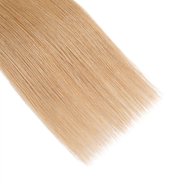 European and American wigs, Flat Tip Hair, straight hair, real hair, white people's hair extensions, Human hair details Picture