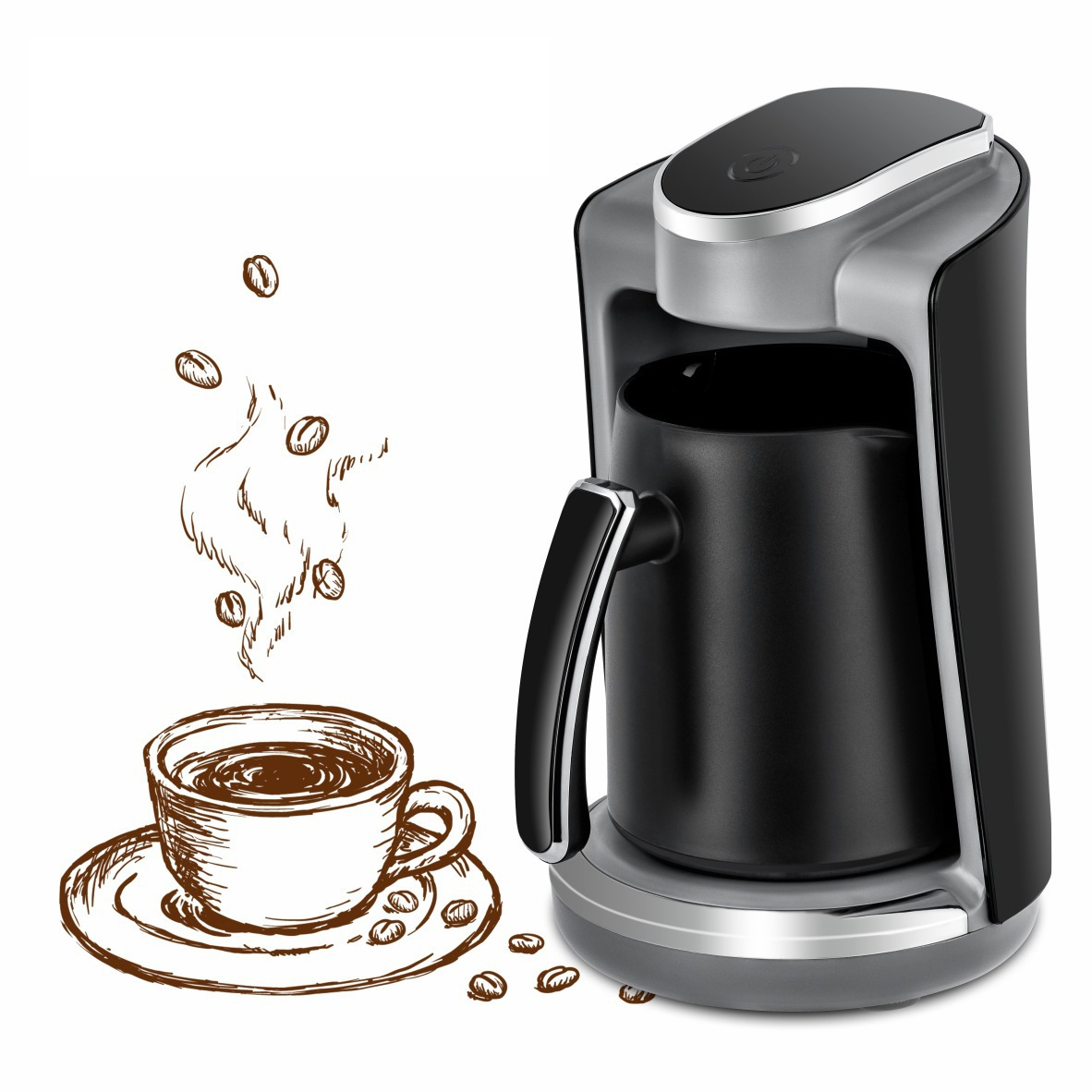 美式咖啡机家用小型办公室全自动 滴漏式泡茶器 煮咖啡壶煮茶机