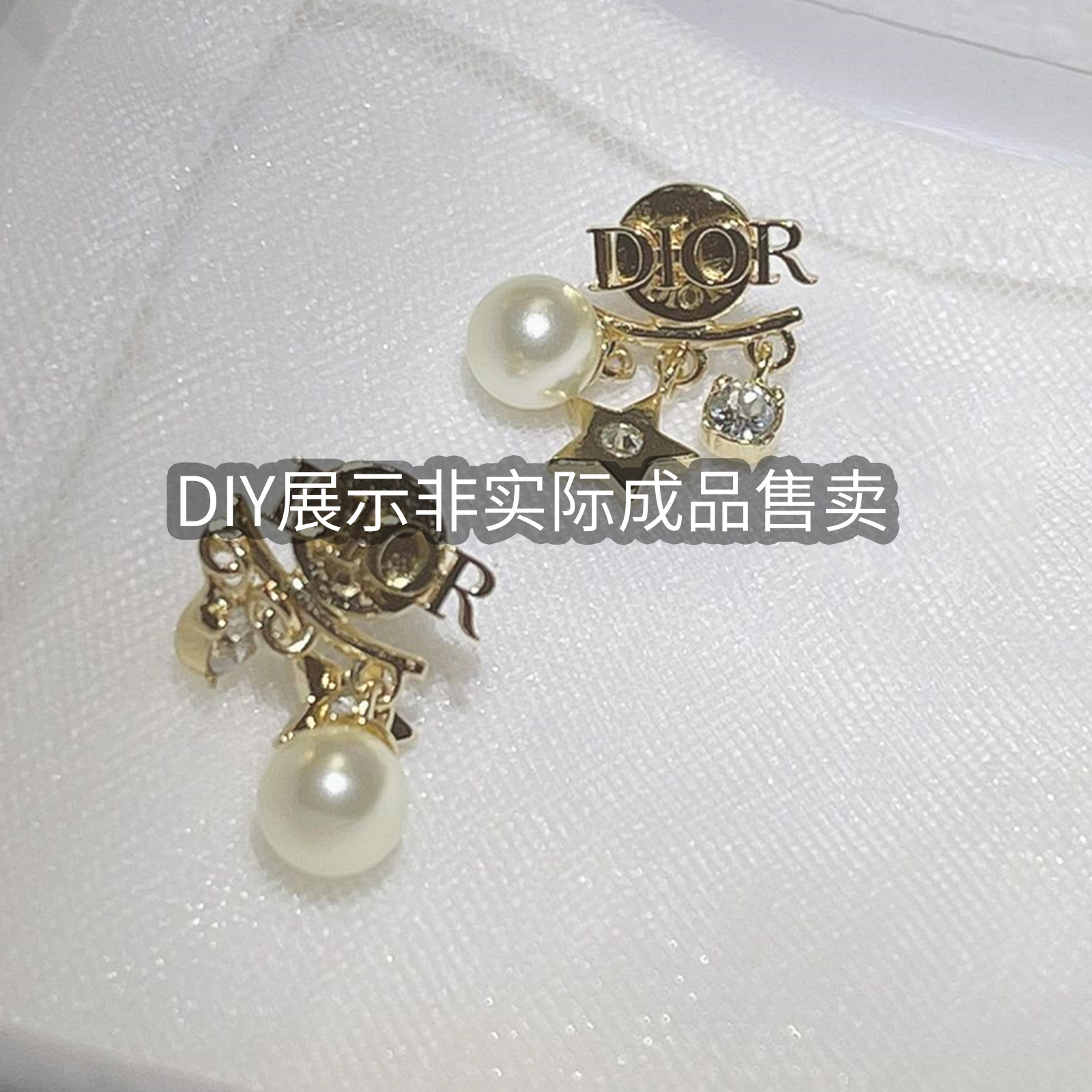 Heidi alloy Sheep's Eye imitation shell white color series single hole and half hole round bead jewelry accessories earrings material manufacturer wholesale Application Scenario