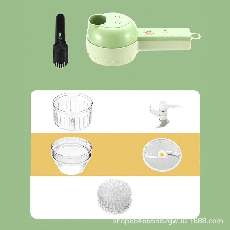 New Gatling vegetable cutter cordless electric cooking machine kitchen garlic machine garlic paste machine pull garlic stirrer Application Scenario