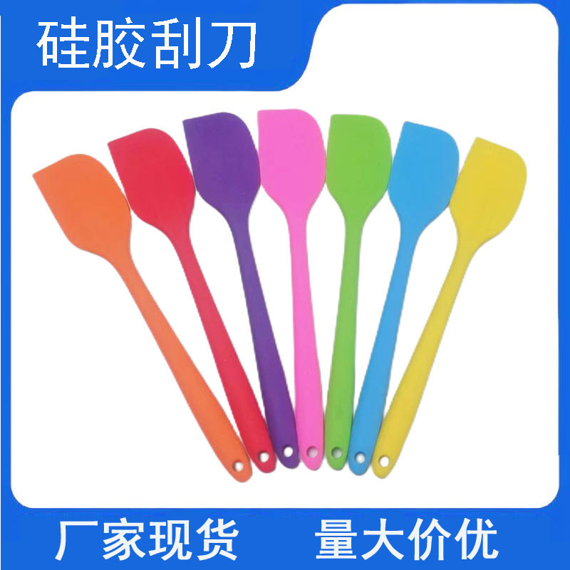 Large 28CM integrated heat resistant silicone spatula Cream mixing cake spatula Household baking tools full figure