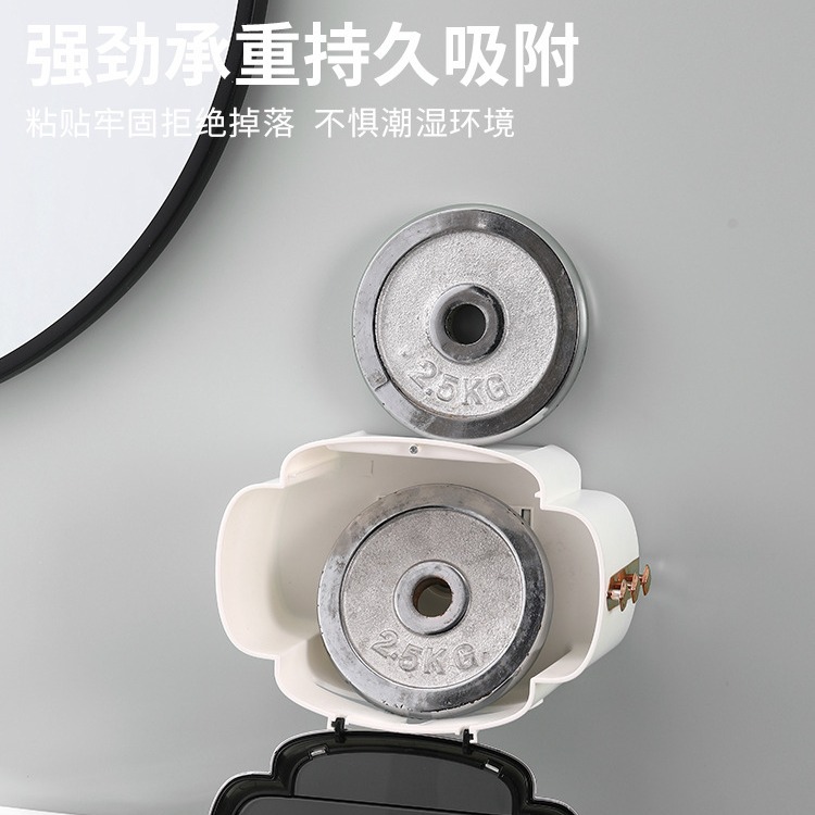 Face towel storage box, wall-mounted bathroom disposable face towel rack, non-perforated cotton pad tissue box Application Scenario