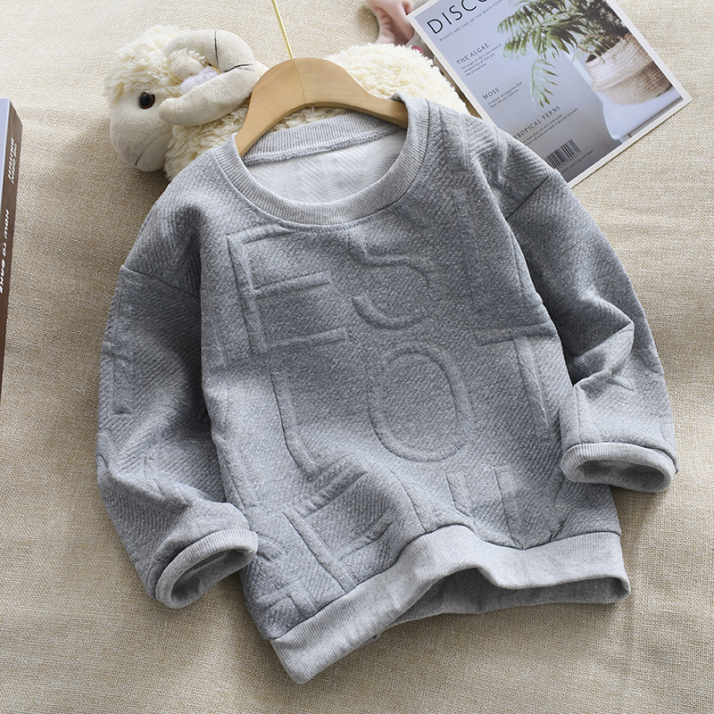 Wholesale of 2022 autumn and winter new children's hoodies, Korean-style round-neck pullovers, boys' base shirts, girls' autumn wear and children's clothing Application Scenario