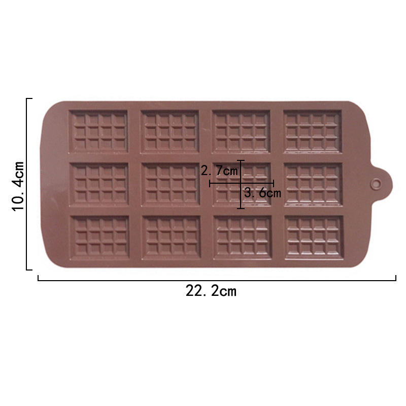 Minghao Creative Waffle Silicone Chocolate Thin Crust Silicone Fondant Mold Y Baking Tool Chocolate Flake Mold Application Scenario