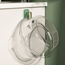 Transparent light luxury basin hook free punching arrangement bathroom multifunctional bedroom light luxury clothing hat crochet coat hook wash basin