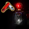 2018 new model bicycle taillight outdoor cycling USB charging COB high-brightness safety warning light cycling accessories details Picture